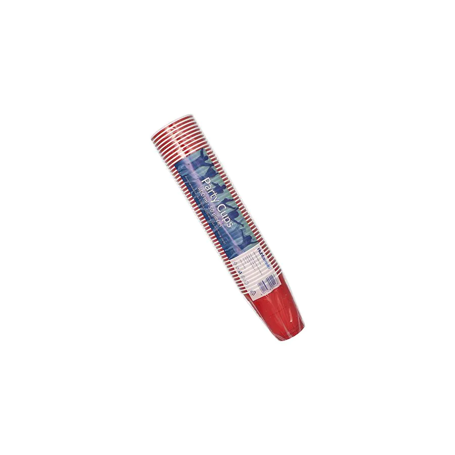 Bierbecher, PS 0,4 l Ø 9,5 cm · 12 cm rot/weiss - Bild 2