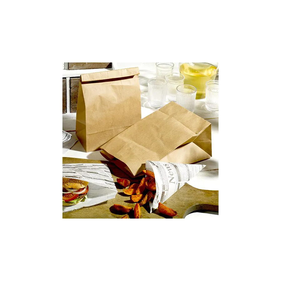 Blockbodenbeutel, Kraftpapier 36 x 22 x 11 cm braun - Bild 2