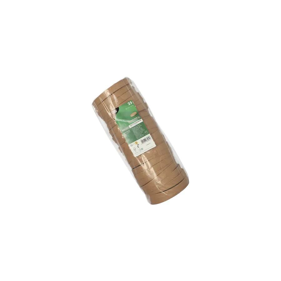 Deckel für Bio-Suppenbecher To Go, Pappe "pure" rund Ø 11,5 cm braun "100% Fair" - Bild 2