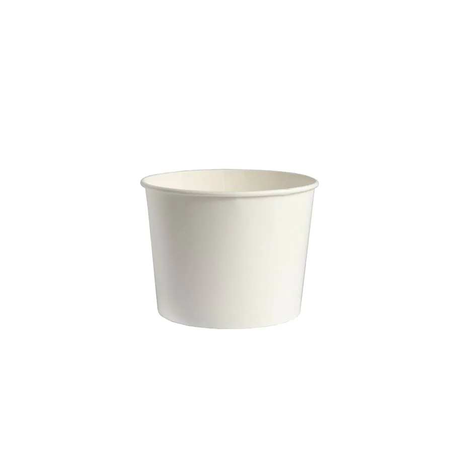 Eisbecher, Pappe rund 500 ml Ø 11 cm · 8,3 cm weiss - Bild 1