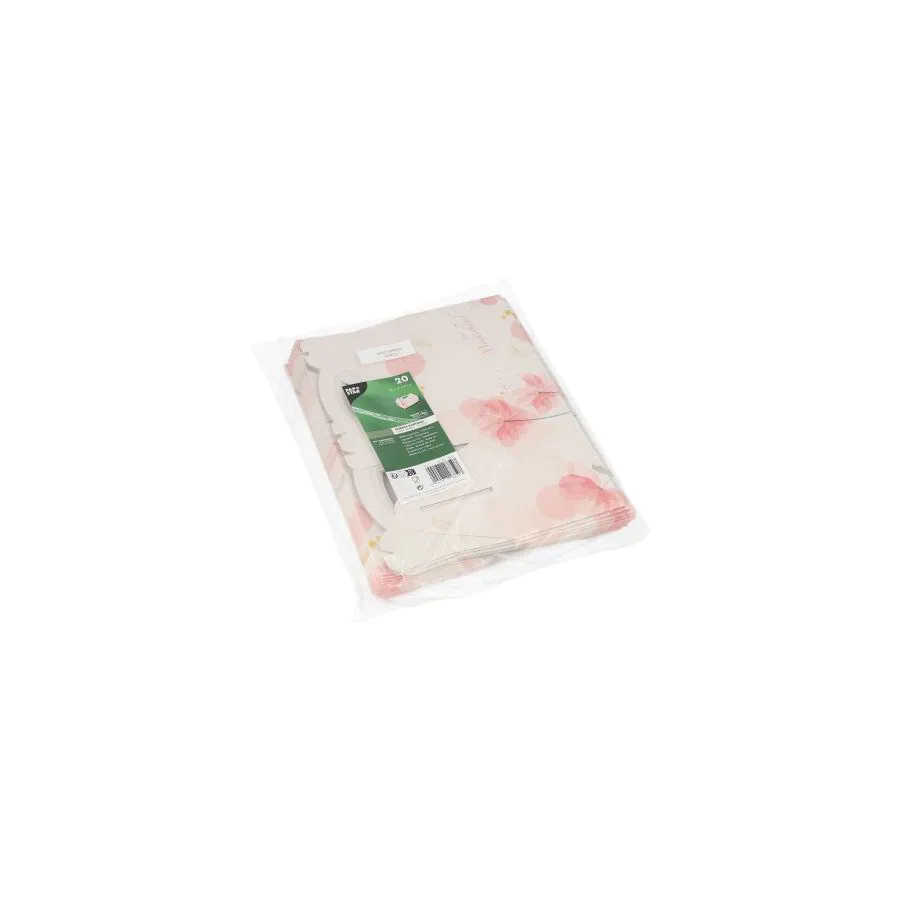Gebäckschachteln, Pappe eckig 16 x 10 x 9 cm rosé mit Tragegriff - Bild 2
