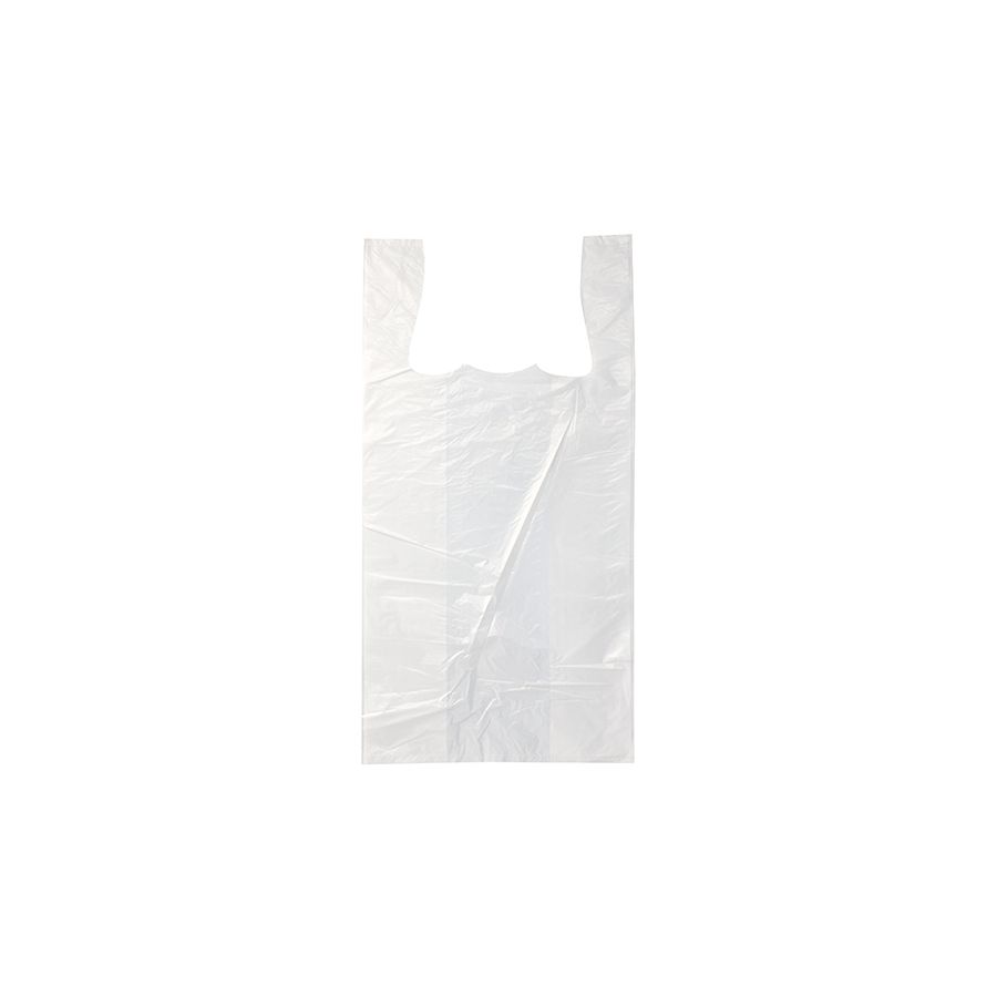 Hemdchen-Tragetaschen, HDPE 60 x 30 x 18 cm weiss - Bild 1
