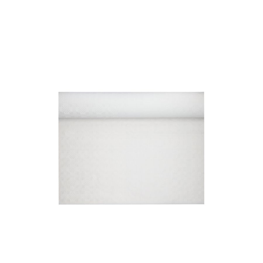 Papiertischtuch mit Damastprägung 50 m x 0,8 m weiss - Bild 1 Papiertischtuch mit Damastprägung 50 m x 0,8 m weiss - Bild 1