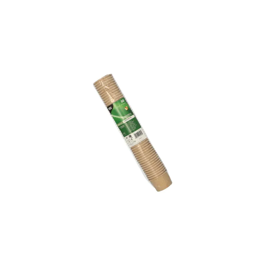 Portionsbecher aus Pappe "pure" 45 ml braun "100% Fair" - Bild 2