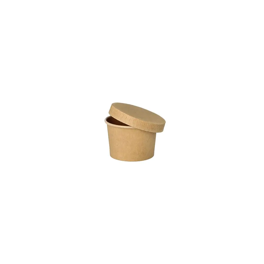 Portionsbecher aus Pappe "pure" 45 ml braun "100% Fair" - Bild 3