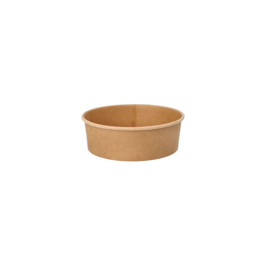 Salatschalen To Go aus Pappe "pure" rund 500 ml braun - Bild 1
