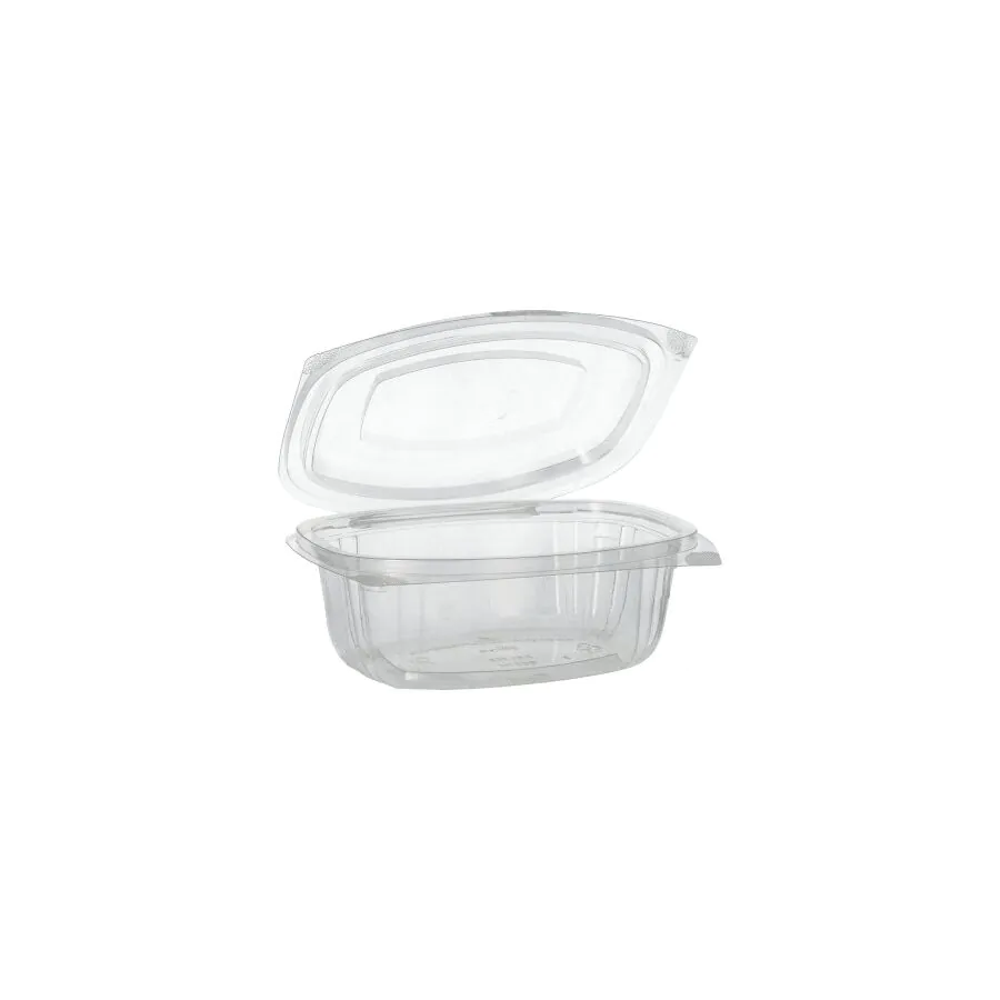 Salatschalen To Go mit Klappdeckeln, PLA "pure" 500 ml 6,4 x 16,1 x 13,2 cm glasklar - Bild 1 Salatschalen To Go mit Klappdeckeln, PLA "pure" 500 ml 6,4 x 16,1 x 13,2 cm glasklar - Bild 1