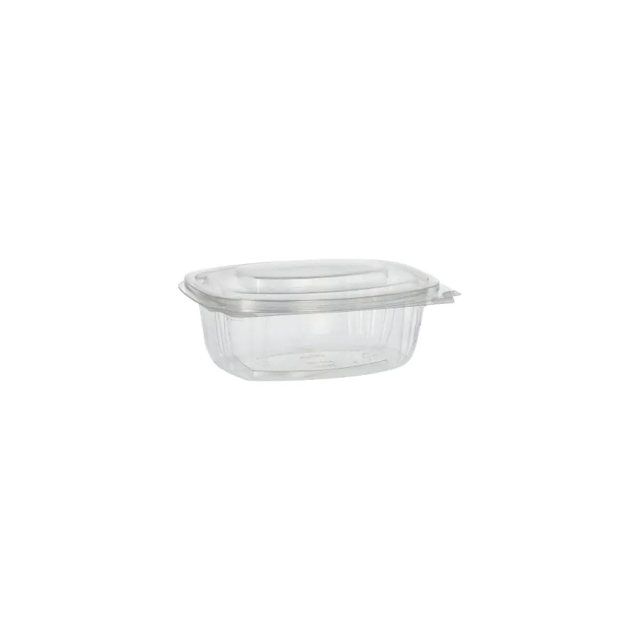 Salatschalen To Go mit Klappdeckeln, PLA "pure" 500 ml 6,4 x 16,1 x 13,2 cm glasklar - Bild 3