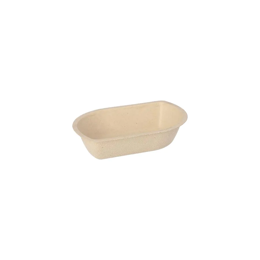 Snacktrays aus Zuckerrohr natur, 9,9 x 15 cm x 3,6 cm - Bild 1 Snacktrays aus Zuckerrohr natur, 9,9 x 15 cm x 3,6 cm - Bild 1