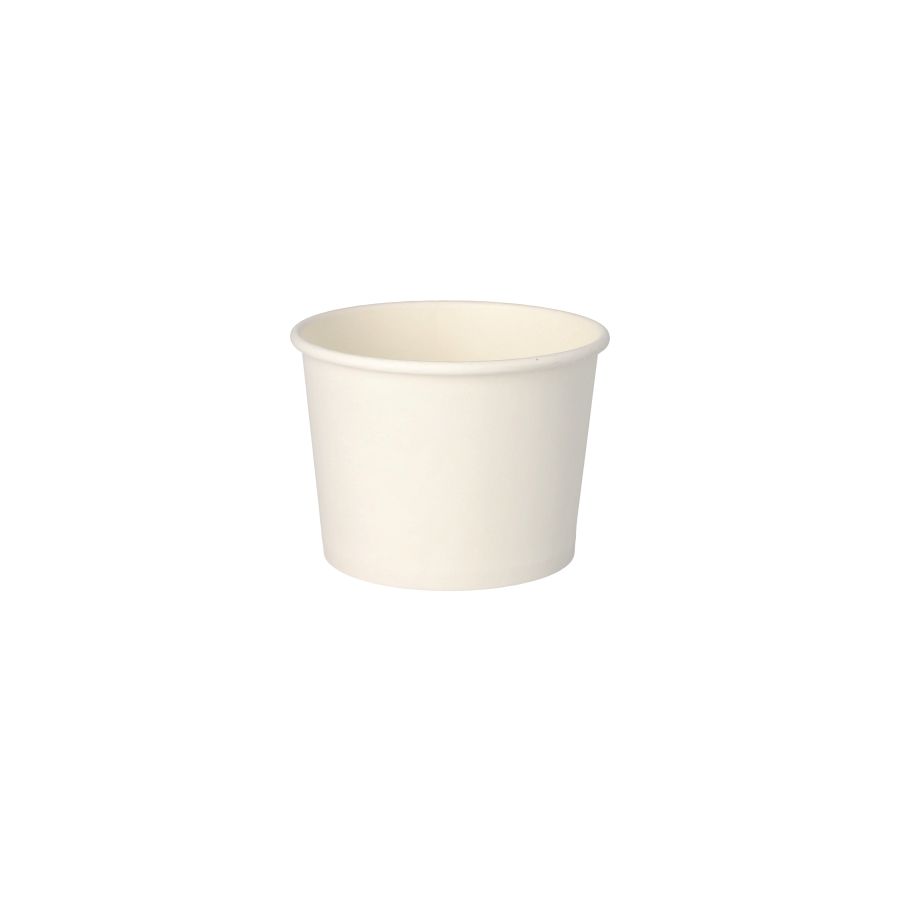 Suppenbecher "To Go", Pappe rund 500 ml Ø 11 cm · 8,3 cm weiss - Bild 1 Suppenbecher "To Go", Pappe rund 500 ml Ø 11 cm · 8,3 cm weiss - Bild 1