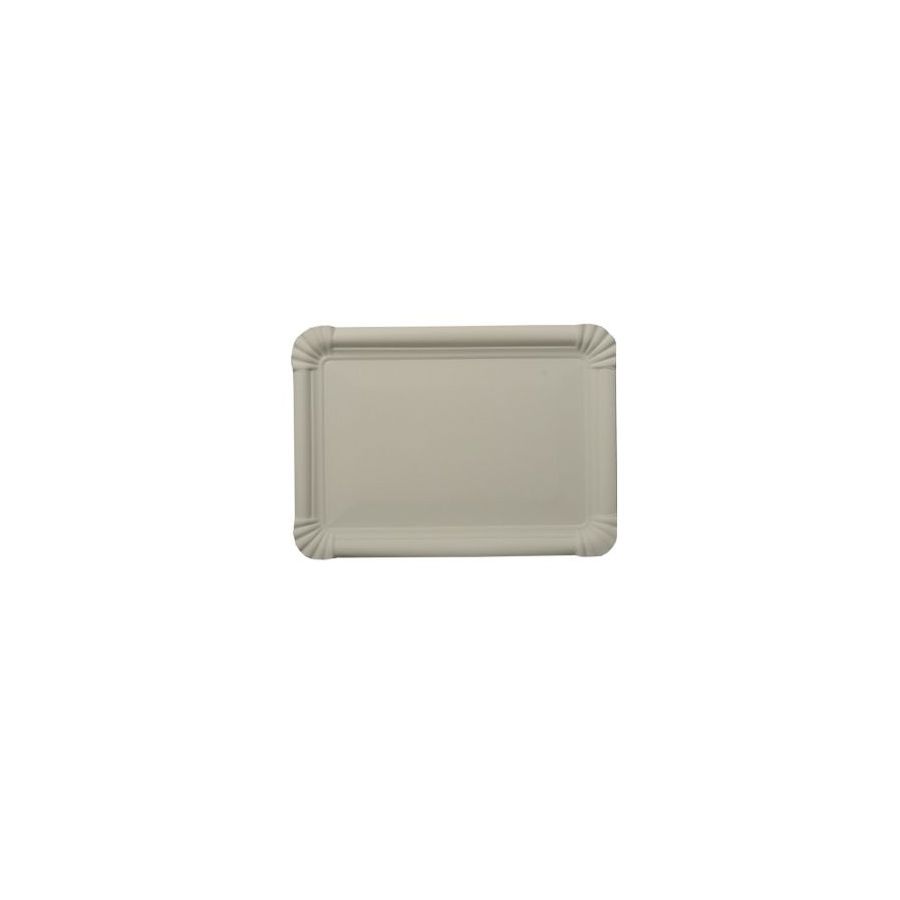 Teller, Pappe [ff] eckig 16,5 cm x 23 cm weiss - Bild 1