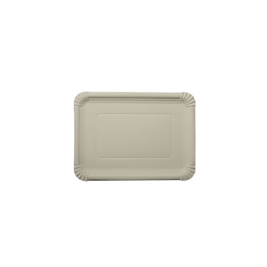 Teller, Pappe [ff] eckig 21 cm x 29 cm weiss - Bild 1