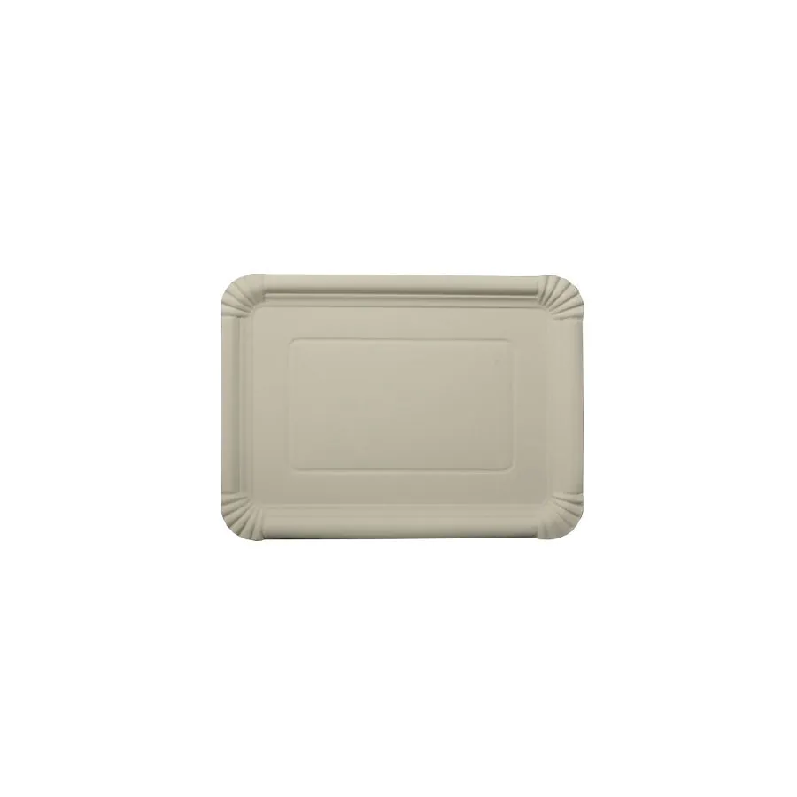 Teller, Pappe [ff] eckig 21 cm x 29 cm weiss - Bild 1