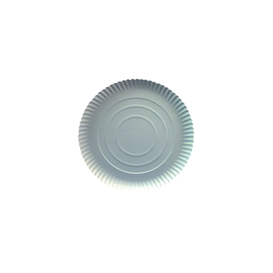 Teller, Pappe [ff] rund Ø 24 cm · 2 cm weiss - Bild 1