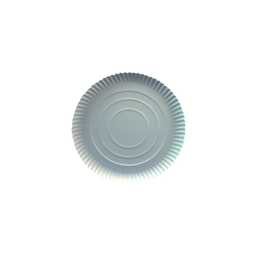 Teller, Pappe [ff] rund Ø 26 cm · 2 cm weiss - Bild 1