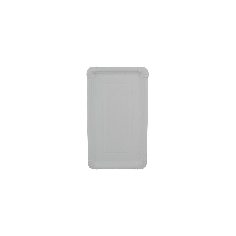 Teller, Pappe [rc] eckig 19 cm x 33 cm weiss - Bild 1