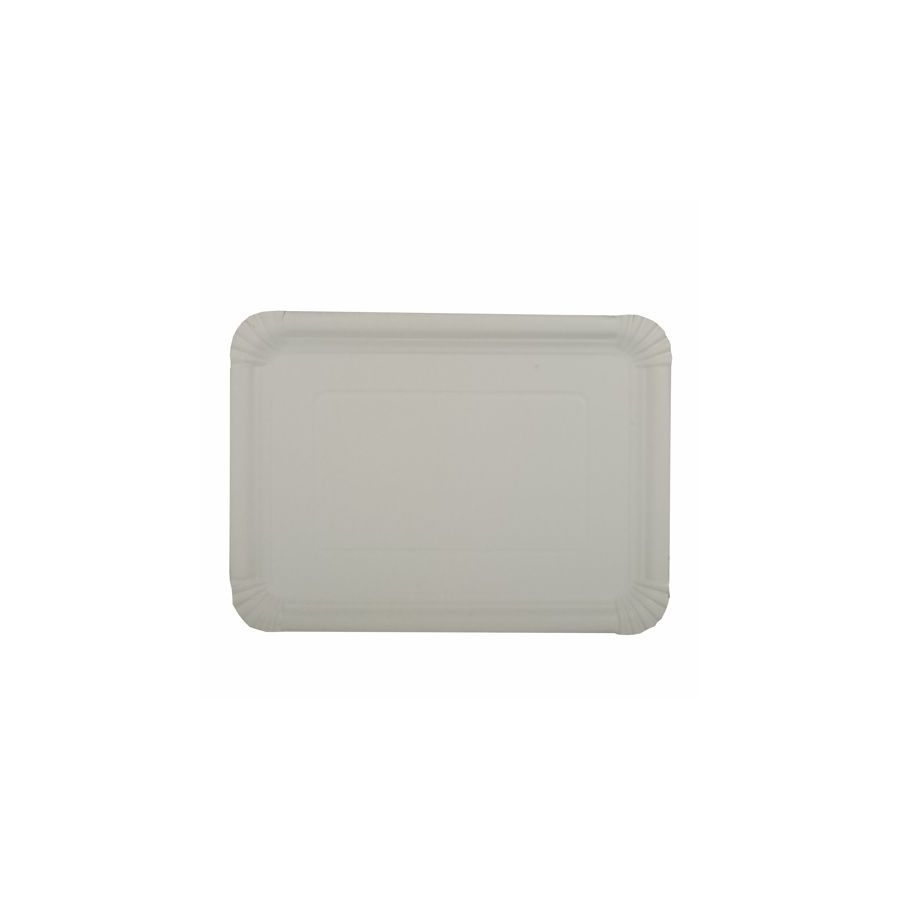 Teller, Pappe [rc] eckig 21 cm x 29 cm weiss - Bild 1