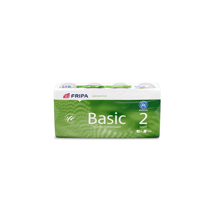 Toilettenpapier 2-lagig, "Basic" weiss, 400 Blatt pro Rolle - Bild 1