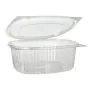 Feinkostbecher & Salatschalen To Go mit Klappdeckel, R-PET oval 1000 ml - Bild 1 thumbnail