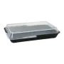 Mehrweg-Foodboxen eckig, 15,6 x 23,4 x 2,9 cm schwarz  - Bild 3 thumbnail