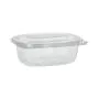 Salatschalen To Go mit Klappdeckeln, PLA "pure" 500 ml 6,4 x 16,1 x 13,2 cm glasklar - Bild 3 thumbnail