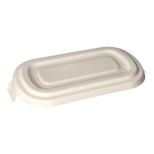 Deckel, Zuckerrohr "pure" 1,6 cm x 13,9 cm x 26,9 cm weiss 1