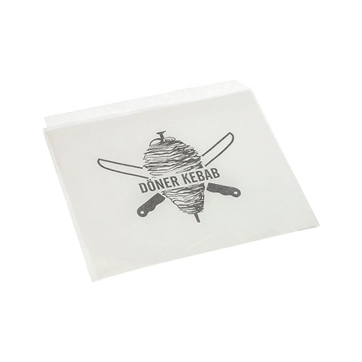 Döner-Kebab-Tüten 16 cm x 16 cm weiss 1