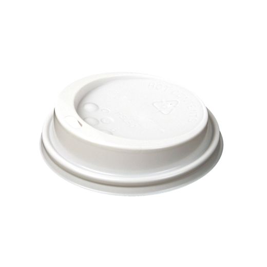 Dom-Deckel, PS "To Go" rund Ø 8 cm · 2 cm weiss 1