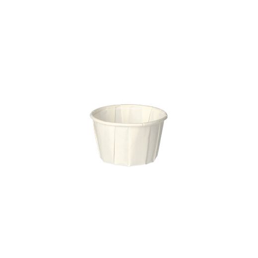Dressingbecher, Papier "pure" rund 60 ml Ø 5,4 cm · 3,6 cm weiss 1