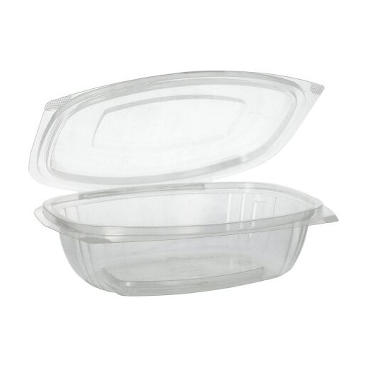 Feinkost- und Salatschalen mit Klappdeckeln, PLA "pure" 750 ml 6,6 cm x 20,5 cm x 16,8 cm glasklar 1