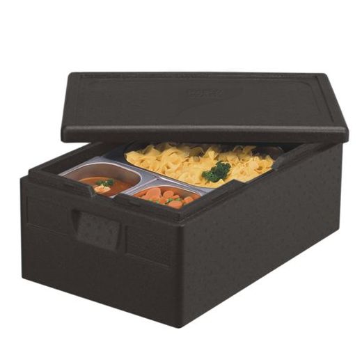 Isolier-Transportbehälter, EPP 60 cm x 40 cm x 23 cm schwarz "Gastro-Norm 1/1" 1