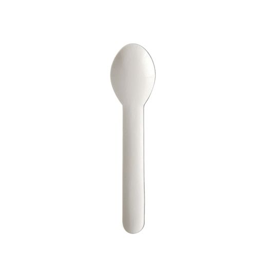 Kaffeelöffel, Papier "pure" 13 cm weiss 1