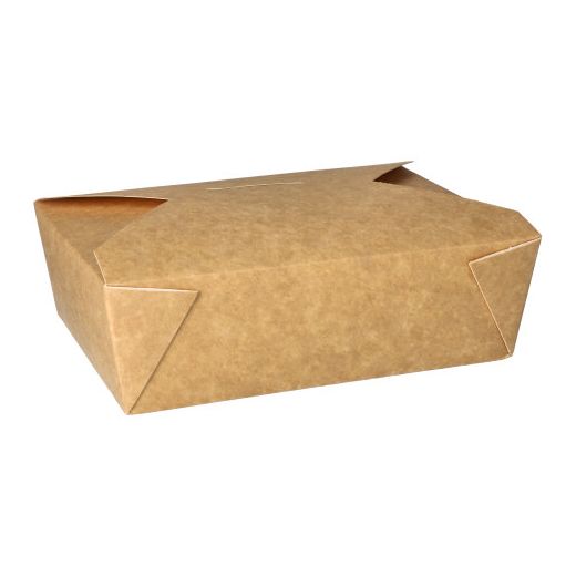 Lunchboxen, Pappe 1600 ml 6,5 cm x 20 cm x 14 cm braun 1