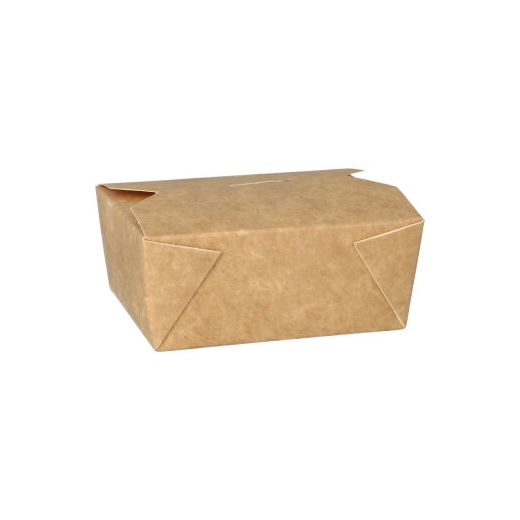 Lunchboxen, Pappe 500 ml 5 cm x 9 cm x 11 cm braun 1
