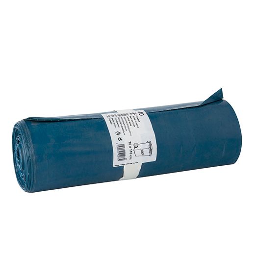 Müllsäcke, LDPE 120 l 110 cm x 70 cm blau 1