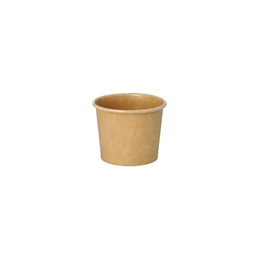 Portionsbecher, Pappe 60 ml Ø 6 cm · 4,9 cm braun "100% Fair" 1