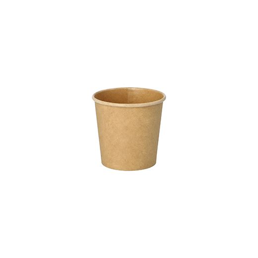 Portionsbecher, Pappe 90 ml Ø 6 cm · 5,8 cm braun "100% Fair" 1
