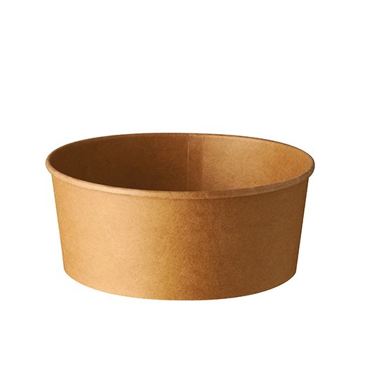 Salatschalen, Pappe rund 750 ml Ø 15 cm · 6 cm braun 1