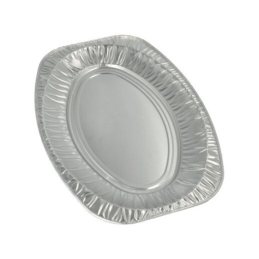 Servierplatten, Alu oval 43 cm x 29 cm 1
