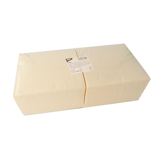 Servietten, 3-lagig 1/8-Falz 40 cm x 40 cm creme 1