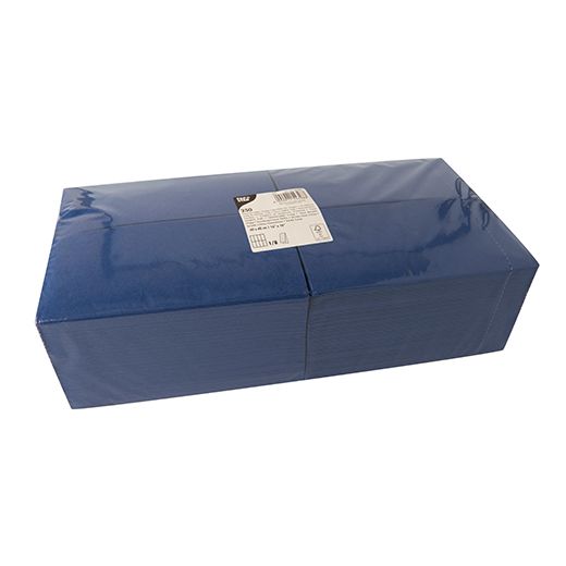 Servietten, 3-lagig 1/8-Falz 40 cm x 40 cm dunkelblau 1