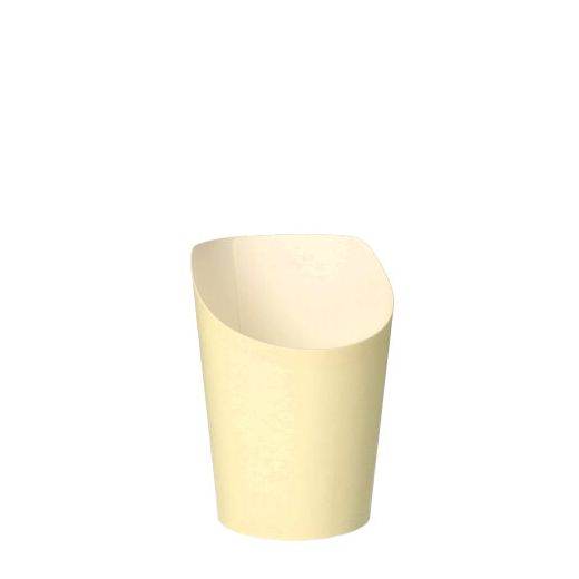 Snackbecher, Pappe "To Go" 0,16 l Ø 7,5 cm · 9,9 cm beige 1