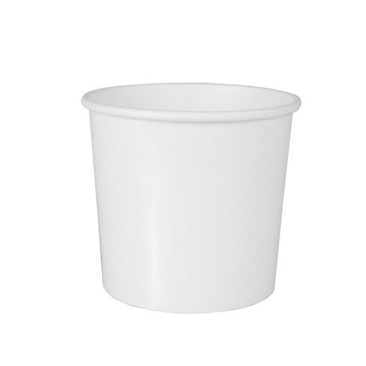 Suppenbecher, Pappe "To Go" rund 470 ml Ø 9,9 cm · 9,9 cm weiss 1