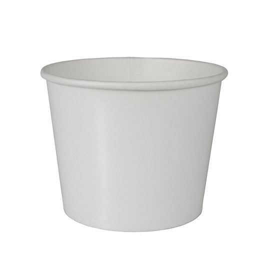 Suppenbecher, Pappe "To Go" rund 500 ml Ø 11 cm · 8,3 cm weiss 1