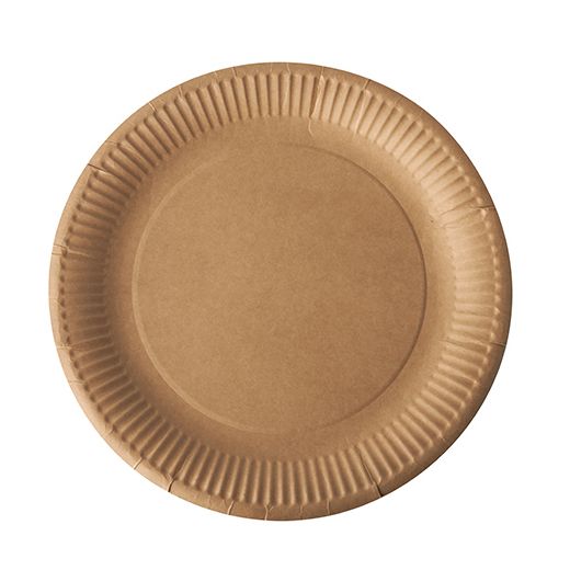 Teller, Pappe "pure" rund Ø 23 cm braun 1