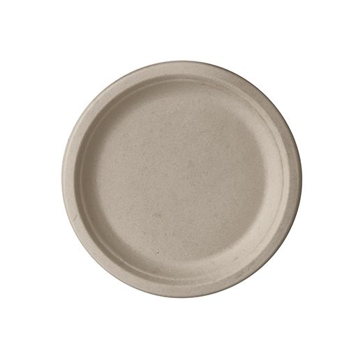 Teller, Zuckerrohr "pure" ungeteilt Ø 15 cm · 2 cm natur 1