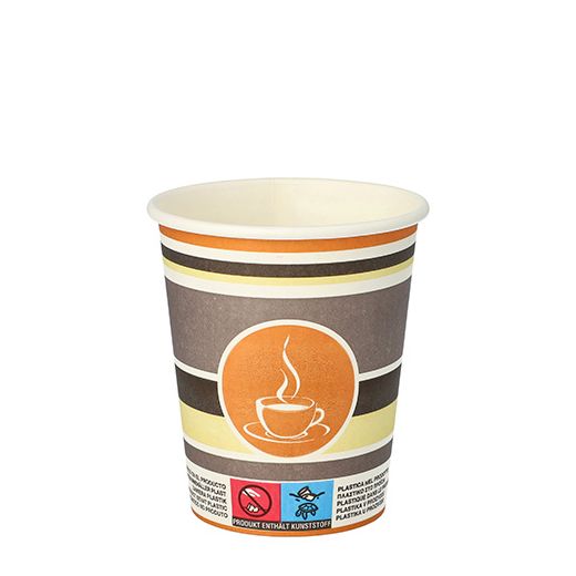 Trinkbecher, Pappe "To Go" 0,2 l Ø 8 cm · 9,2 cm 1