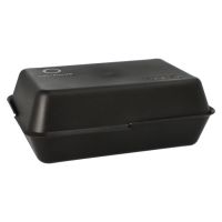 "Circulware by Haval" Mehrweg-Foodboxen 4,3 cm x 23,4 cm x 15,6 cm schwarz , 2-teilig