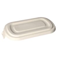 Deckel, Zuckerrohr "pure" 1,6 cm x 13,9 cm x 26,9 cm weiss