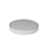 Deckel für Suppenbecher, Pappe "To Go" rund Ø 9,9 cm weiss